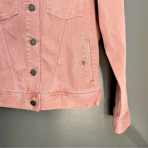 Liverpool Women Mauve Pink Denim Jacket Size Small - Picture 6 of 7